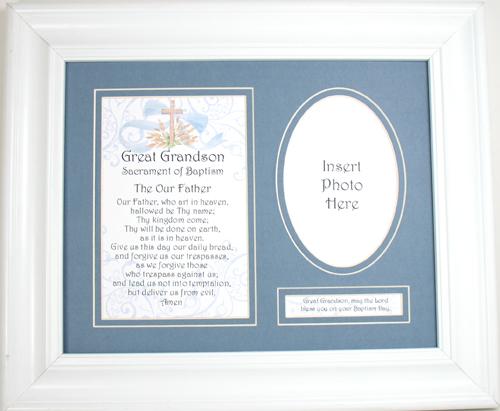 Great Grandson Baptism Plaque 10104-GRGS