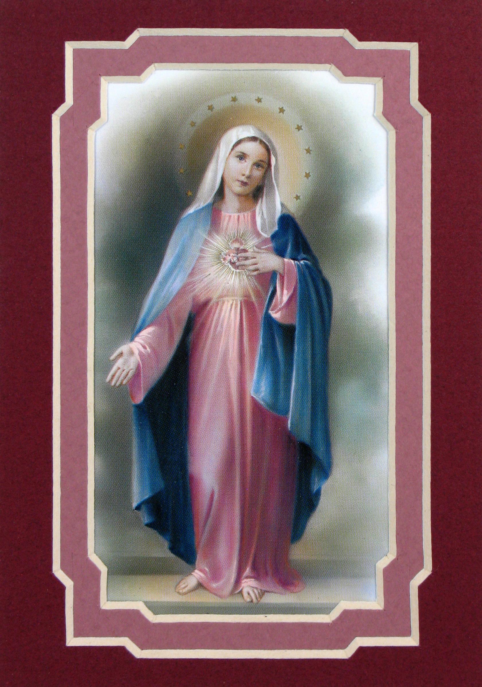 Immaculate Heart of Mary 3x5 Prayerful Mat #35MAT-IHM3