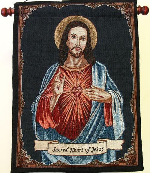 Sacred Heart 13x18 Tapestry Wall Hanging 1318-SHJ