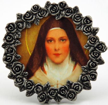 St Therese Mini Pewter Frame #MPF-STT