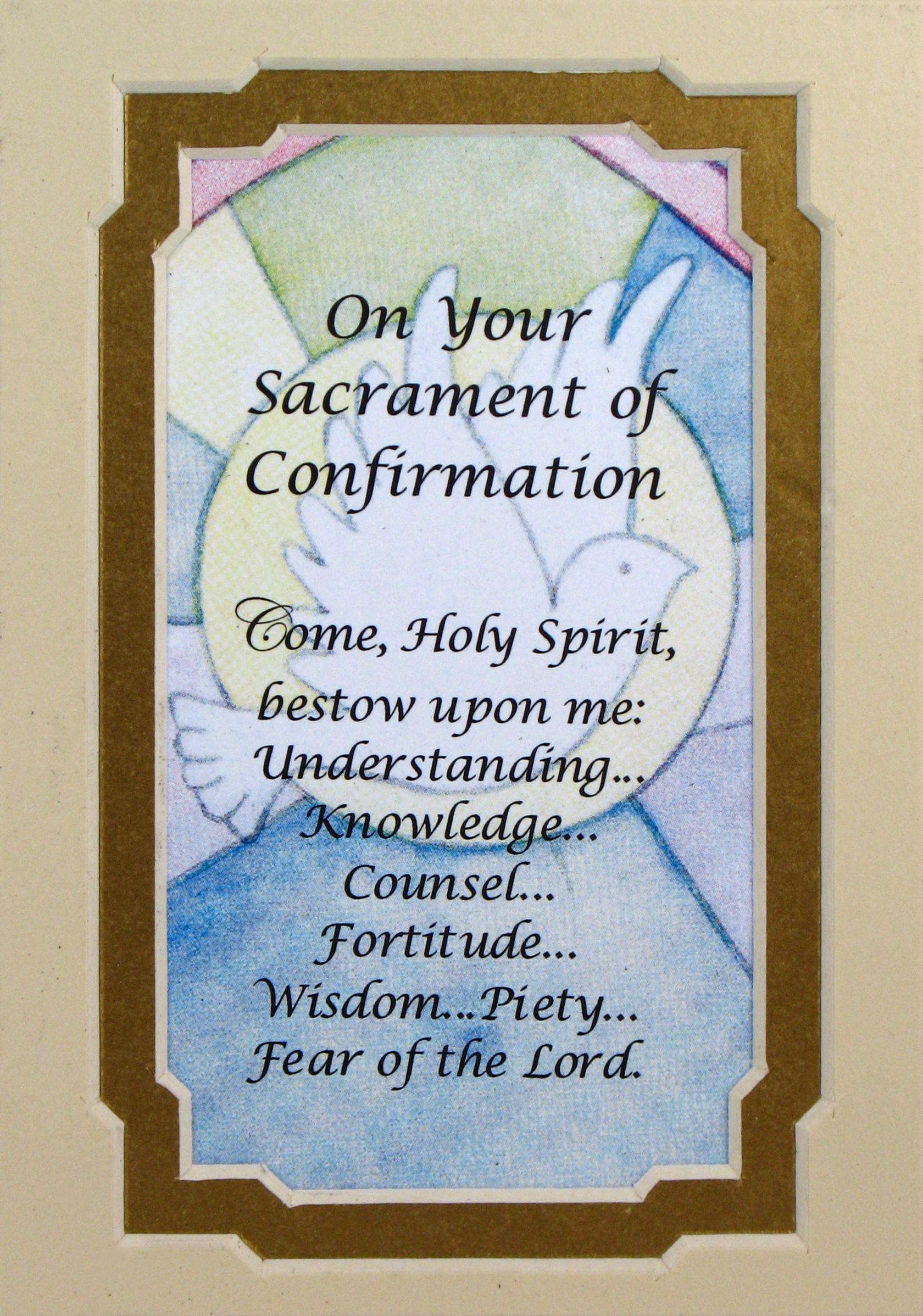 Confirmation 3x5 Prayerful Mat #35MAT-SC10