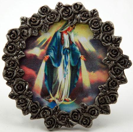 Our Lady of Grace Pewter Frame #MPF-OLG