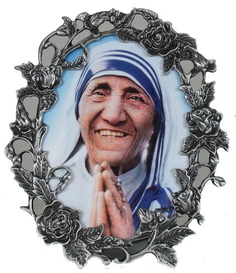 Mother Teresa 3x5 Pewter Frame 35OPF-MT