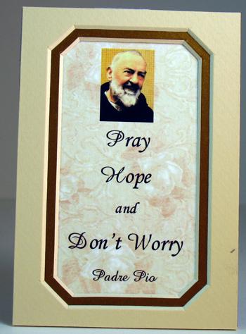 Saint Pio Gold 3x5 Mat #35MAT-PHW