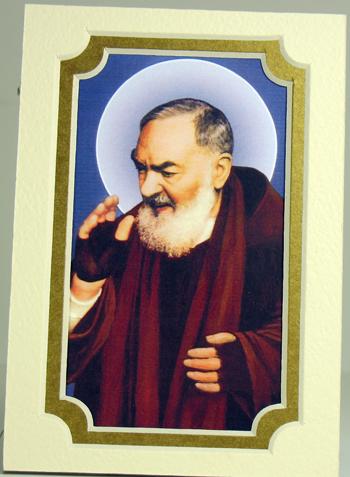 Saint Pio Gold 3x5 Mat #35MAT-PP3
