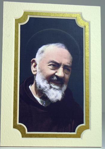 Saint Pio Gold 3x5 Mat #35MAT-PP