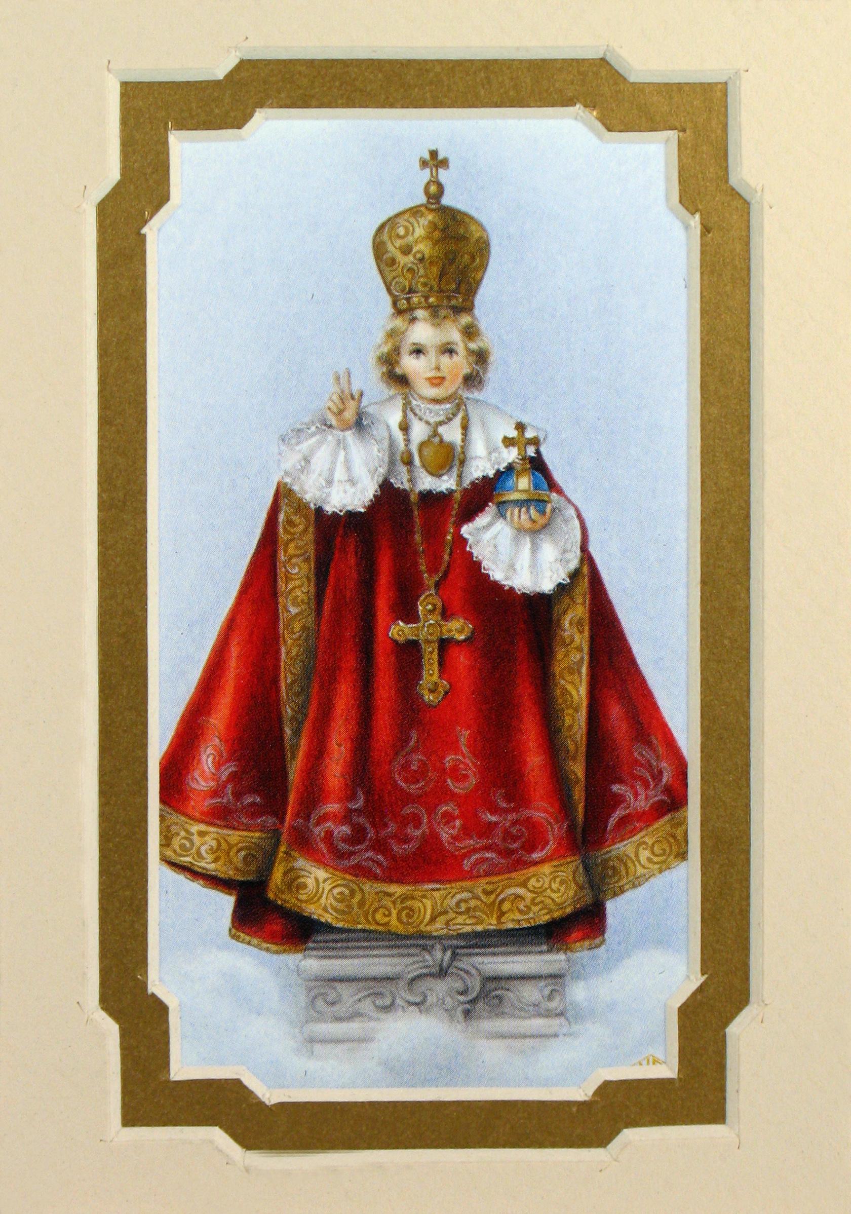 Infant of Prague 3x5 Prayerful Mat #35MAT-IRP