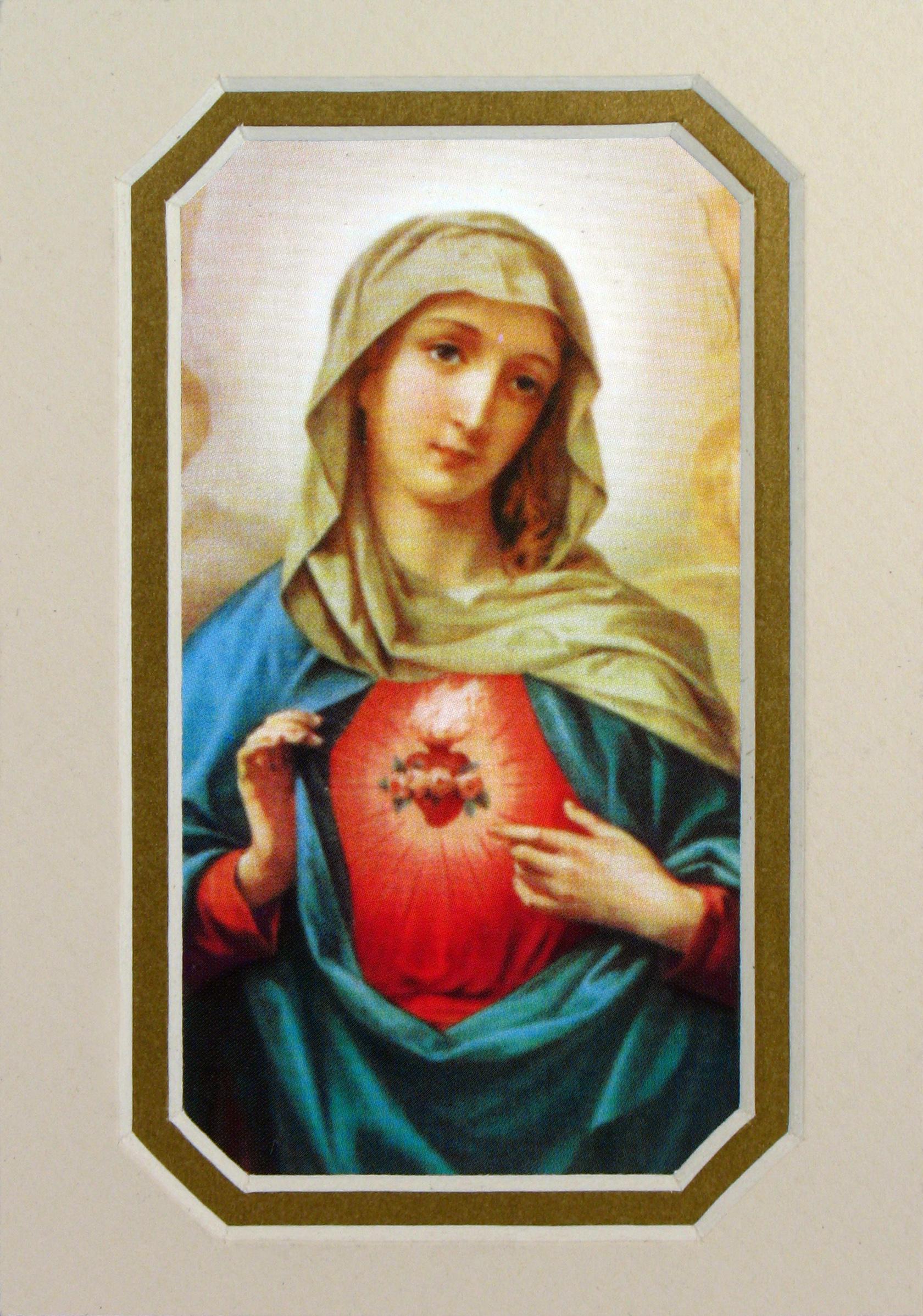 Immaculate Heart of Mary 3x5 Prayerful Mat #35MAT-IHM(M)