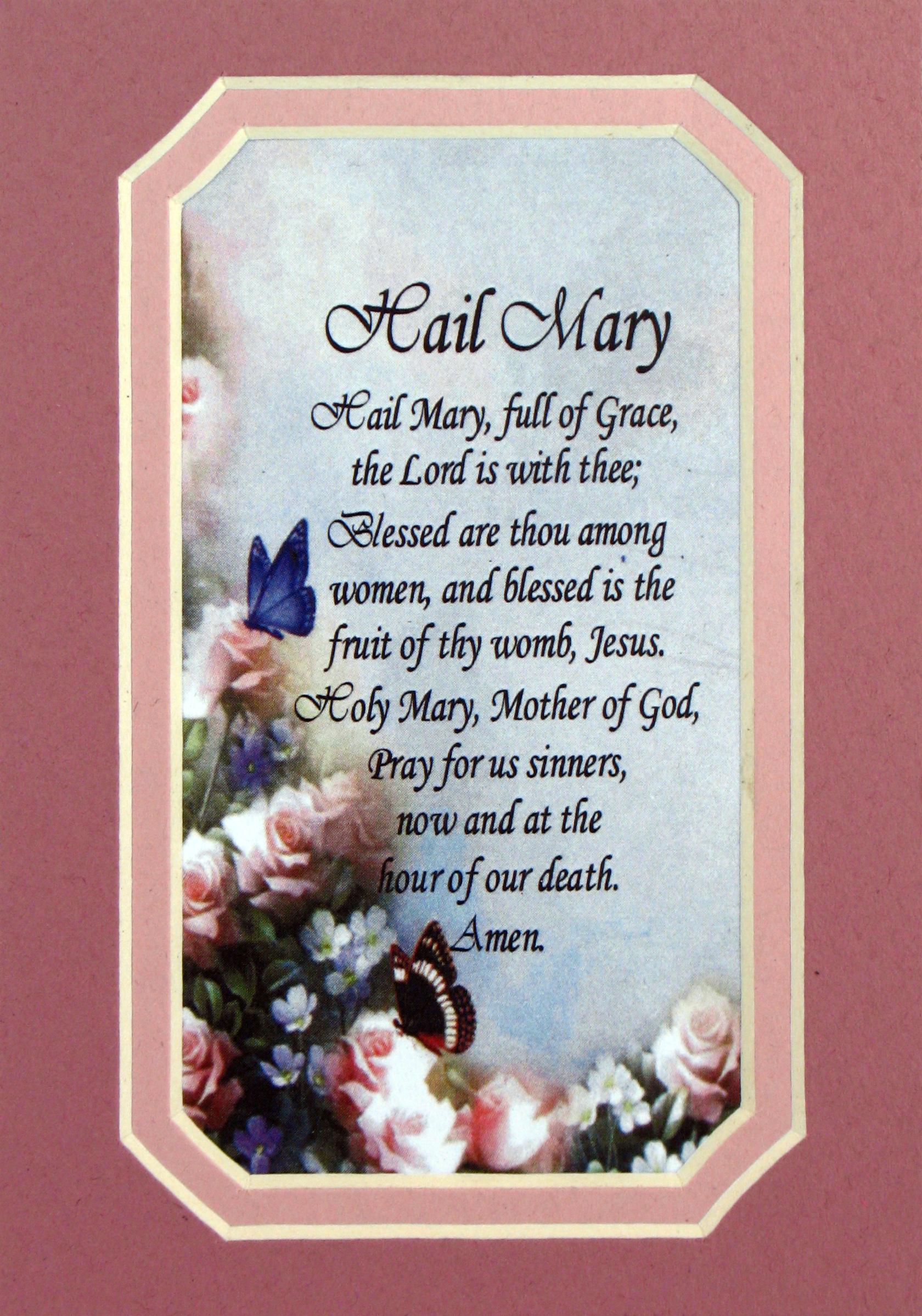 Hail Mary 3x5 Prayerful Mat #35MAT-HM