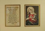 Immaculate Heart of Mary  5x7 Mat with Prayer #57MAT-IHM7