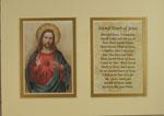 Sacred Heart of Jesus  5x7 Mat with Prayer #57MAT-SHJ10