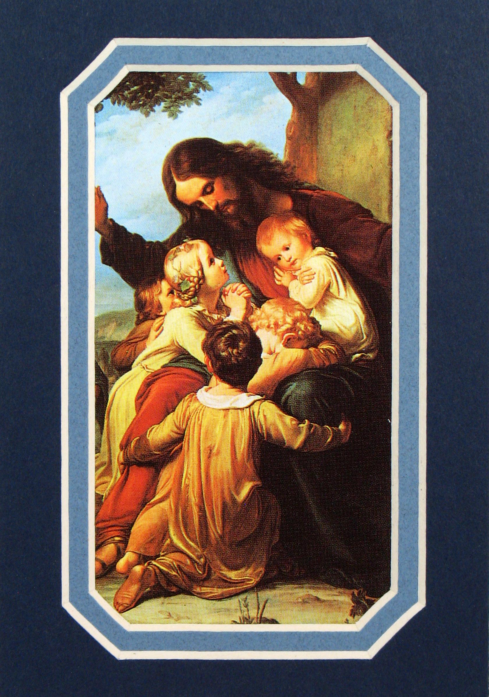 Jesus with Children 3x5 Prayerful Mat #35MAT-JWC