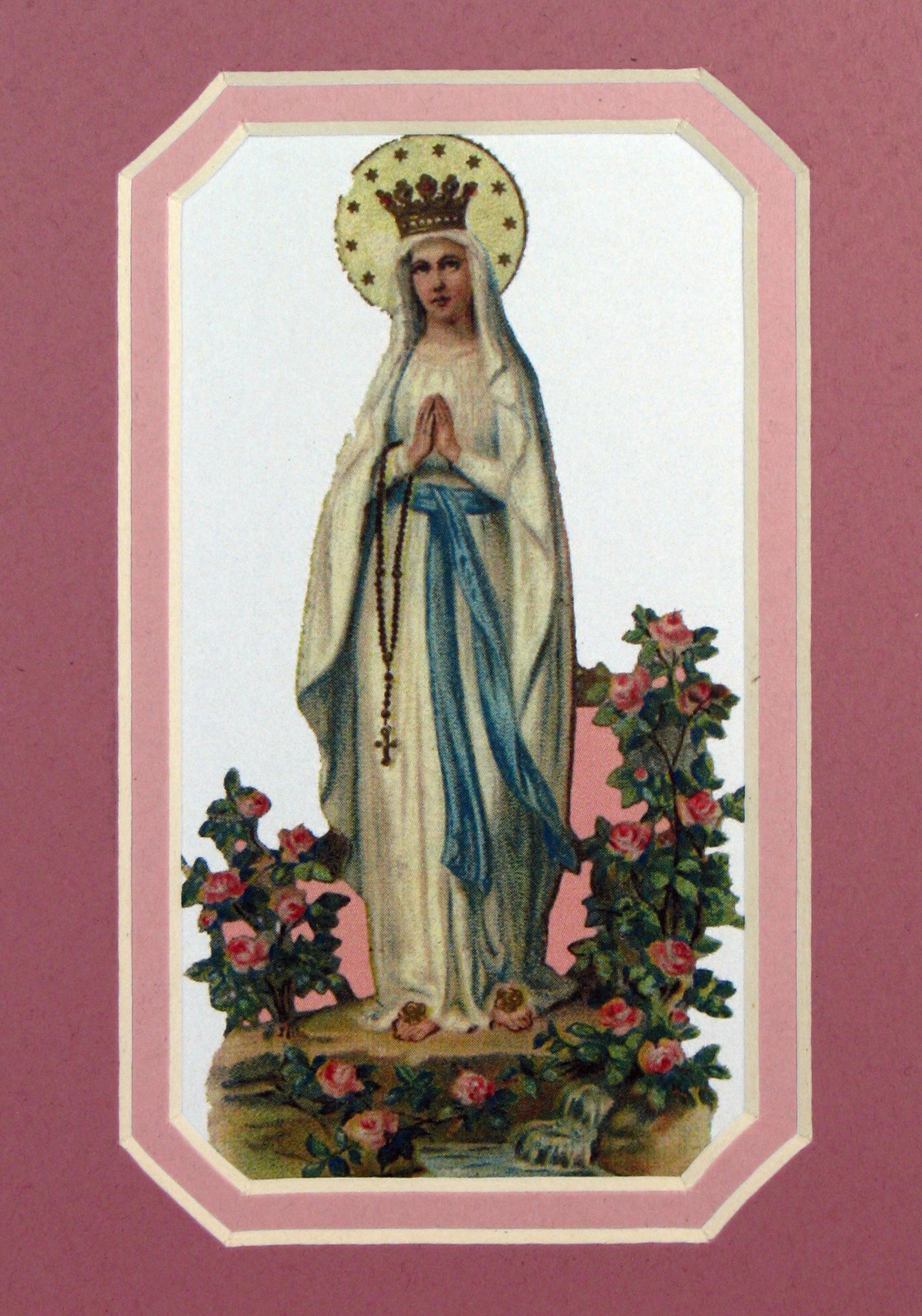 Our Lady of Lourdes 3x5 Prayerful Mat #35MAT-OLLB