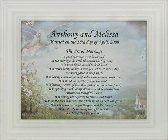 Personalized Art of Marriage Plaque #810F-AM-P
