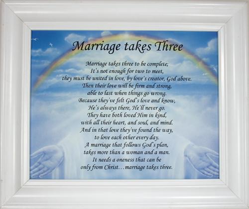 Marriage Takes Three Plaque #810F-MT3