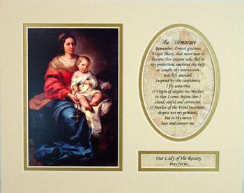 Our Lady of the Rosary 8x10 Ready to frame mat #810M-OLR