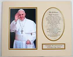 Pope Francis 8x10 Ready to frame mat #810M-PF
