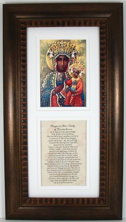 Our Lady of Czestchowa Bronze Frame #4624-OLCZ