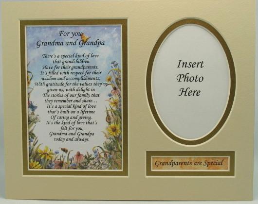 For you Grandma and Grandpa 8x10 Ready to frame mat #810M-GRPS