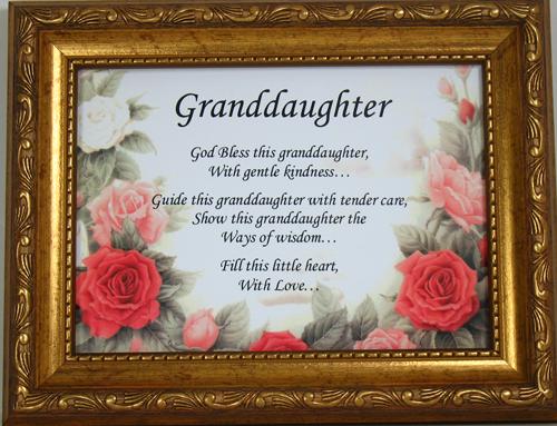 Granddaughter 5x7 Plaque #57F-GRD