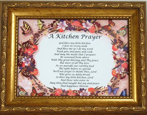 Kitchen Prayer 5x7 Plaque #57F-KP