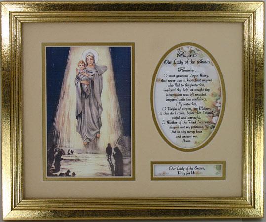 Our Lady of the Snows Plaque MFS-OLSN