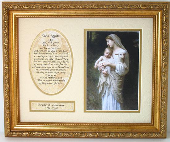 L'Innocence Plaque Matted with prayer #MFS-IN