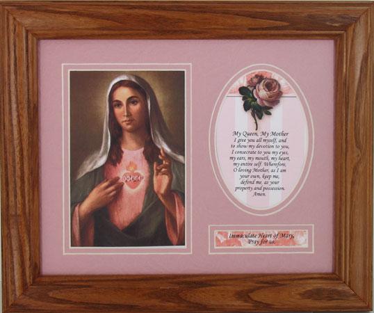 Immaculate Heart of Mary 8x10 plaque #MFS-O-IHM4