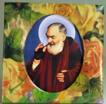 Padre Pio Floral Paper Box #PF-PP3