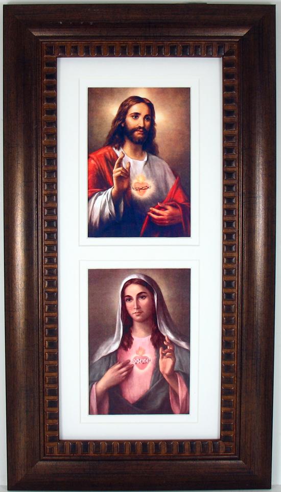 Sacred and Immaculate Heart Frame #4624-HB4