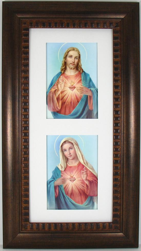 Sacred and Immaculate Heart Frame #4624-HB