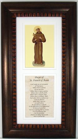 St. Francis Bronze Frame #4624-STFB