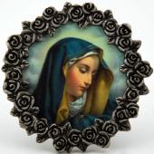 Our Lady of Sorrows Mini Pewter Frame #MPF-OLS