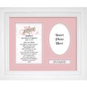 Personalized Baptism Girl 9x12 Plaque 10103