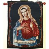Immaculate Heart 13x18 Tapestry Wall Hanging #1318-IHM