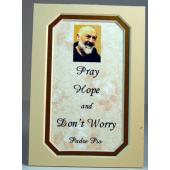 Saint Pio Gold 3x5 Mat #35MAT-PHW