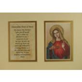 Immaculate Heart of Mary 5x7 Mat with Prayer #57MAT-IHM10