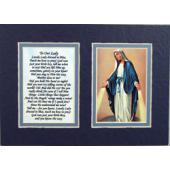Our Lady of Grace 5x7 Mat with Prayer #57MAT-OLG