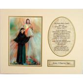 Divine Mercy St Faustina 8x10 Ready to frame mat #810M-BF2