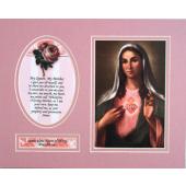 Immaculate Heart 8x10 Ready to frame mat #810M-IHM4