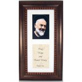 Padre Pio Bronze Frame #4624-PP
